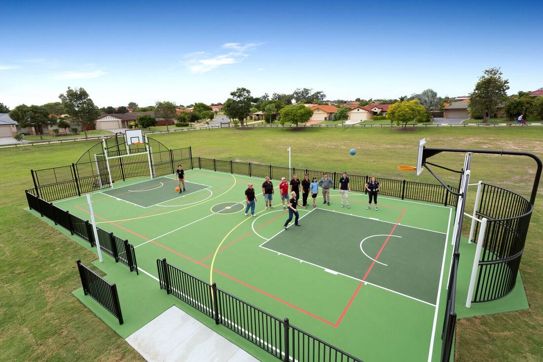 Arène multisports installée en accès libre