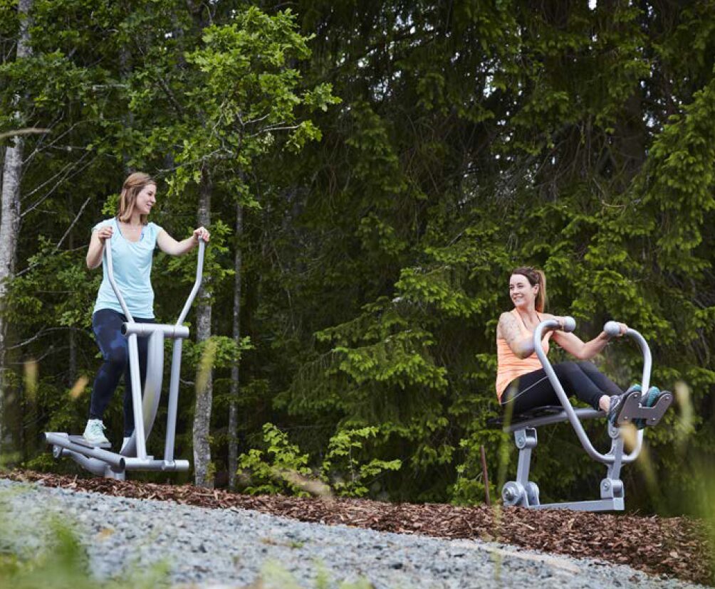 Espace de fitness extérieur en accès libre